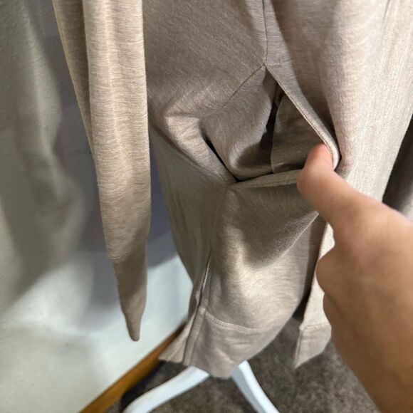 Mono B Longline Hooded Cardigan Natural - Picture 3 of 6